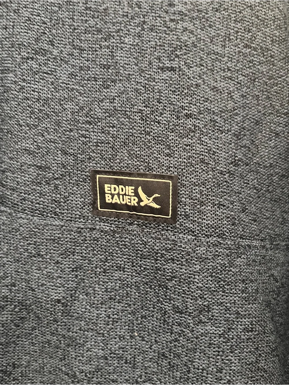 Eddie Bauer Men's Dark Navy Fleece Pullover